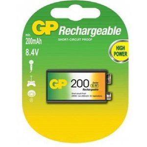 PILA GP RECARGABLE 9V 200mAh